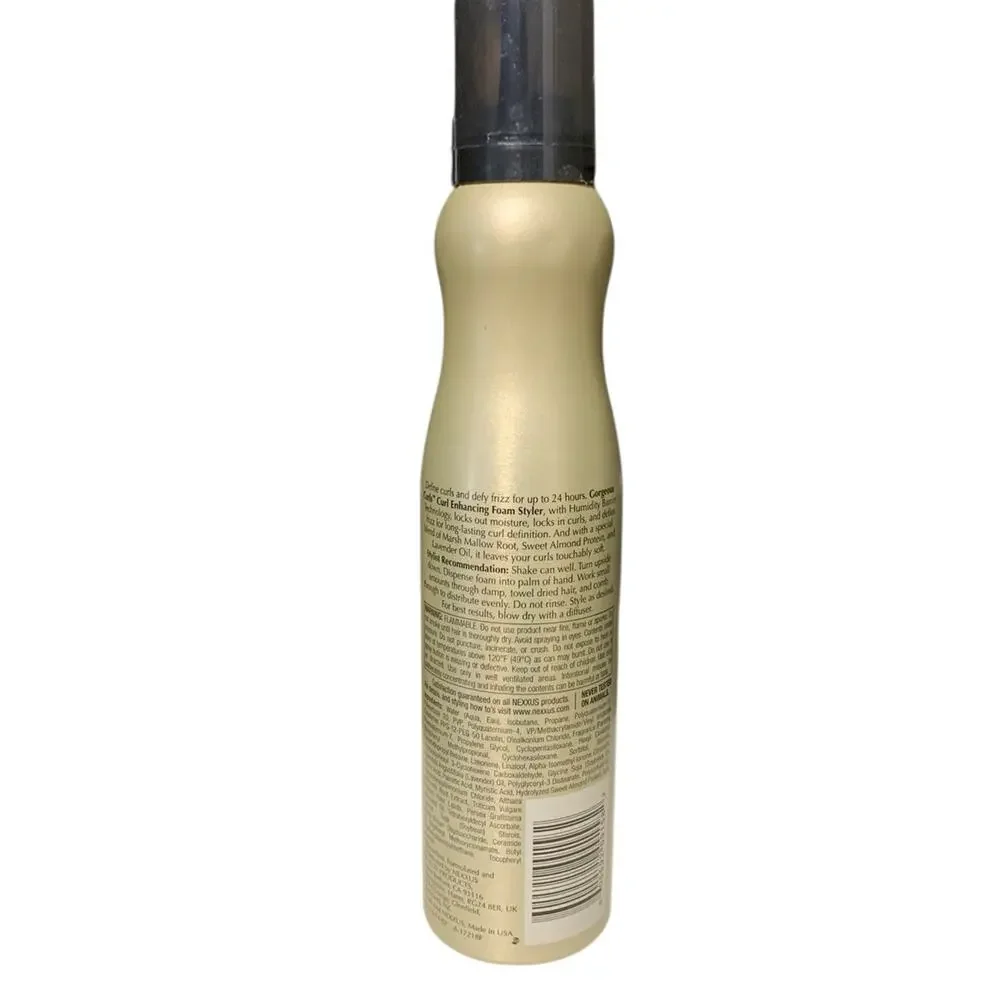 Nexxus Gorgeous Curls‎ Enhancing Foam Styler Mousse Hair care